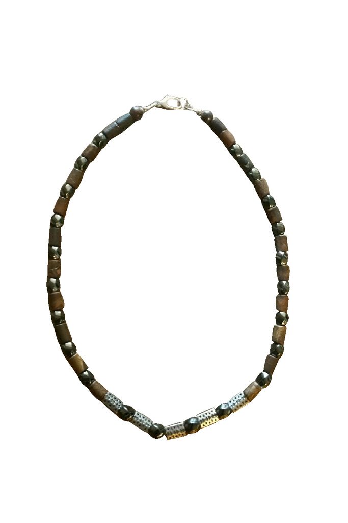 Australian Ironstone Necklace, Men's Necklace, Men's Designer Necklace, Sterling silver Necklace, Statement Necklace