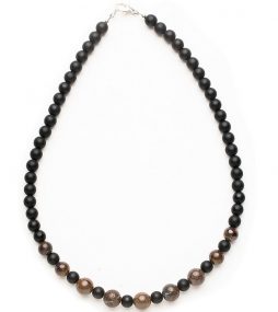 Black Onyx Necklace, Male Necklace, Custom Mans Necklace