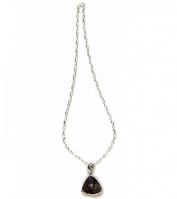 Boulder Opal necklace on Sterling silver chain